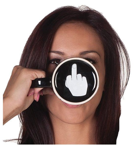 InsensitiviTees™️ Accessories default Have a Nice Day Middle Finger Ceramic Mug