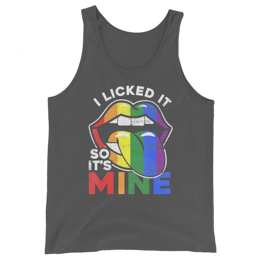 InsensitiviTees™️ Asphalt / S I Licked It Unisex Tank Top