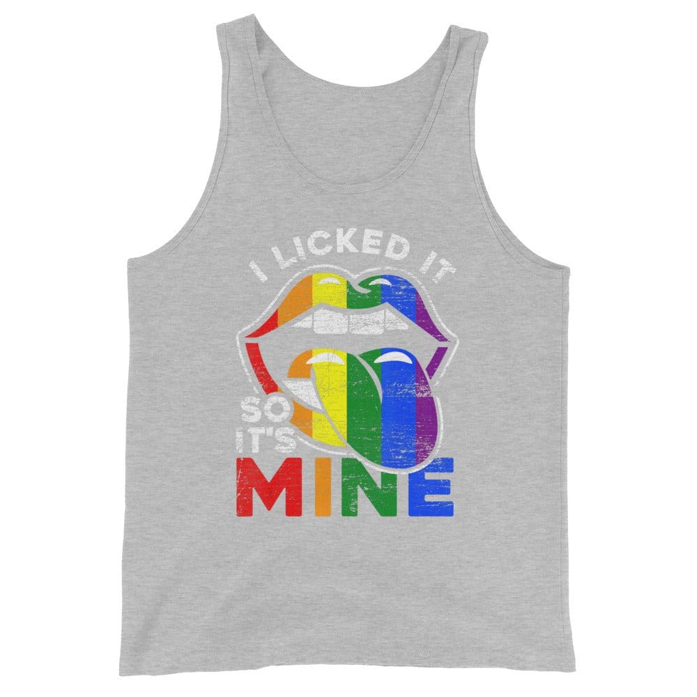 InsensitiviTees™️ Athletic Heather / S I Licked It Unisex Tank Top