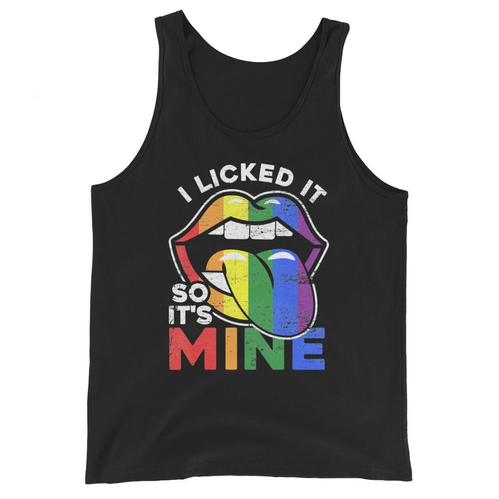 InsensitiviTees™️ Black / S I Licked It Unisex Tank Top