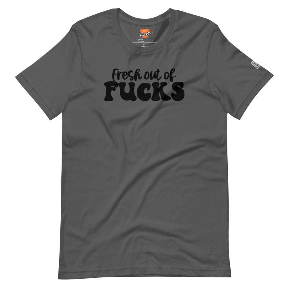 InsensitiviTees™️ Dark Gray / S Fresh Out Of F*cks Short-sleeve unisex t-shirt