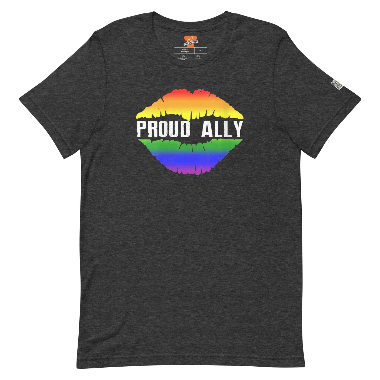 InsensitiviTees™️ Dark Grey Heather / S Proud Ally Unisex T-shirt