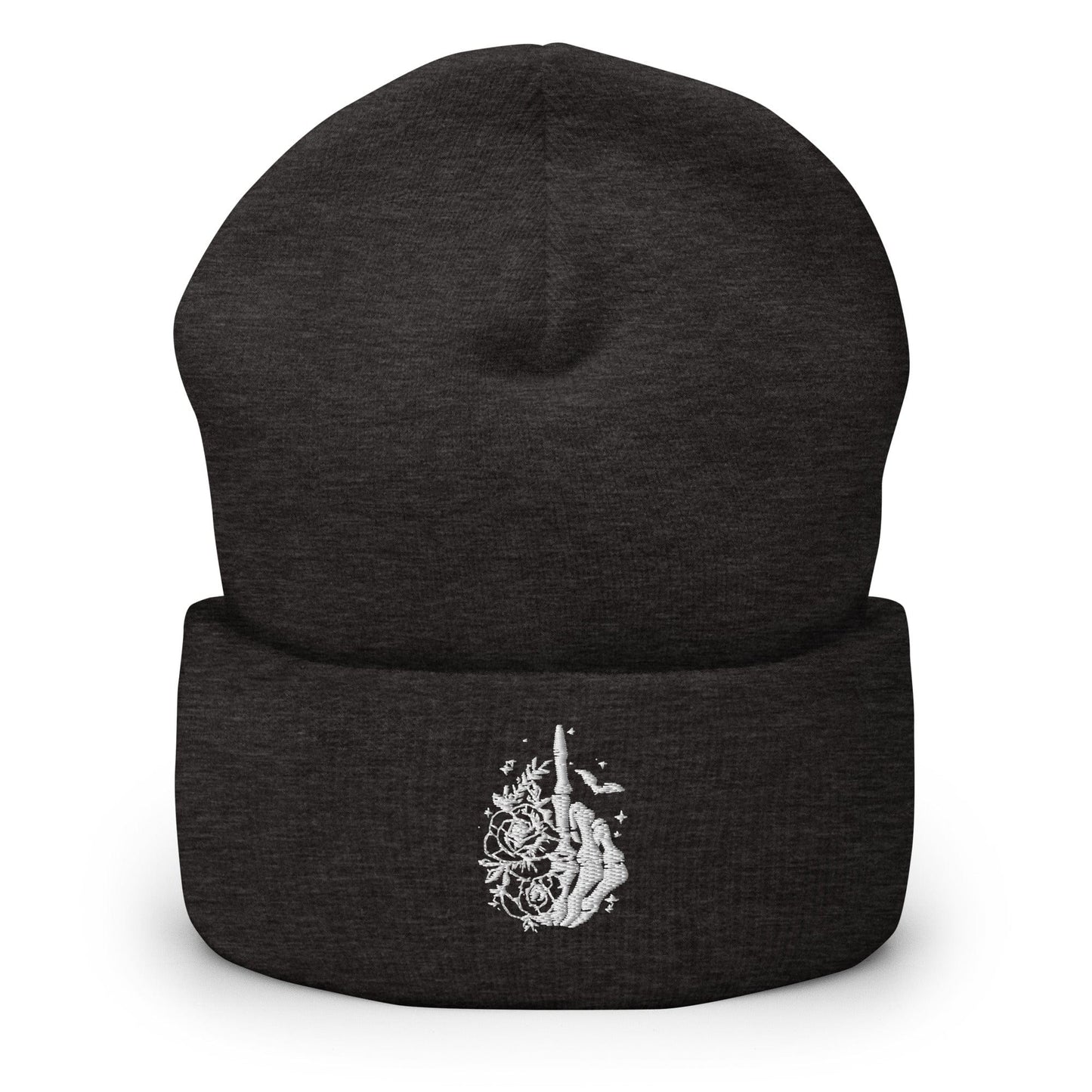 InsensitiviTees™️ Dark Grey "Speak Your Mind" Embroidered Beanie