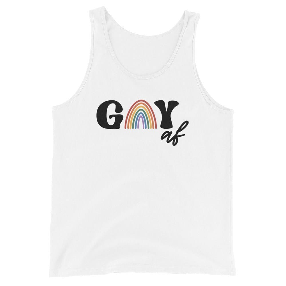 InsensitiviTees™️ Gay AF Unisex Tank Top