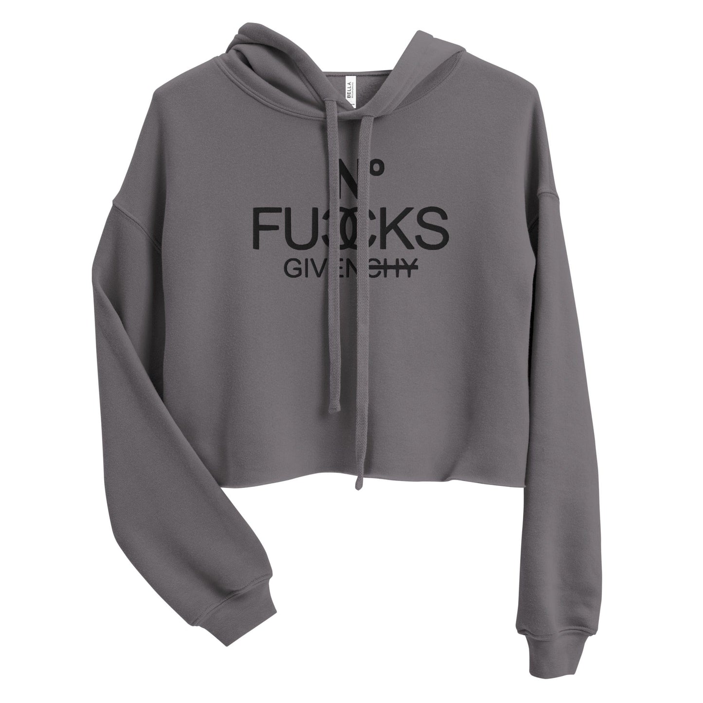 InsensitiviTees™️ No Fucks Given Crop Hoodie