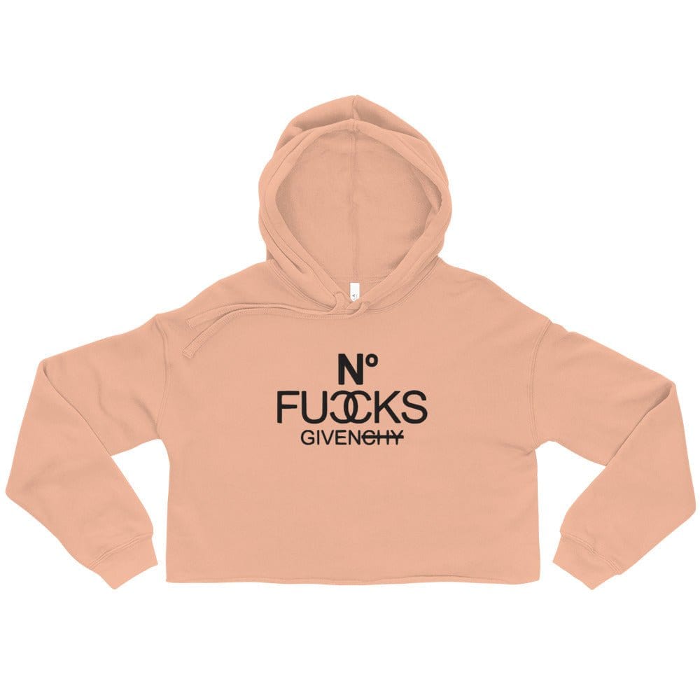 InsensitiviTees™️ No Fucks Given Crop Hoodie