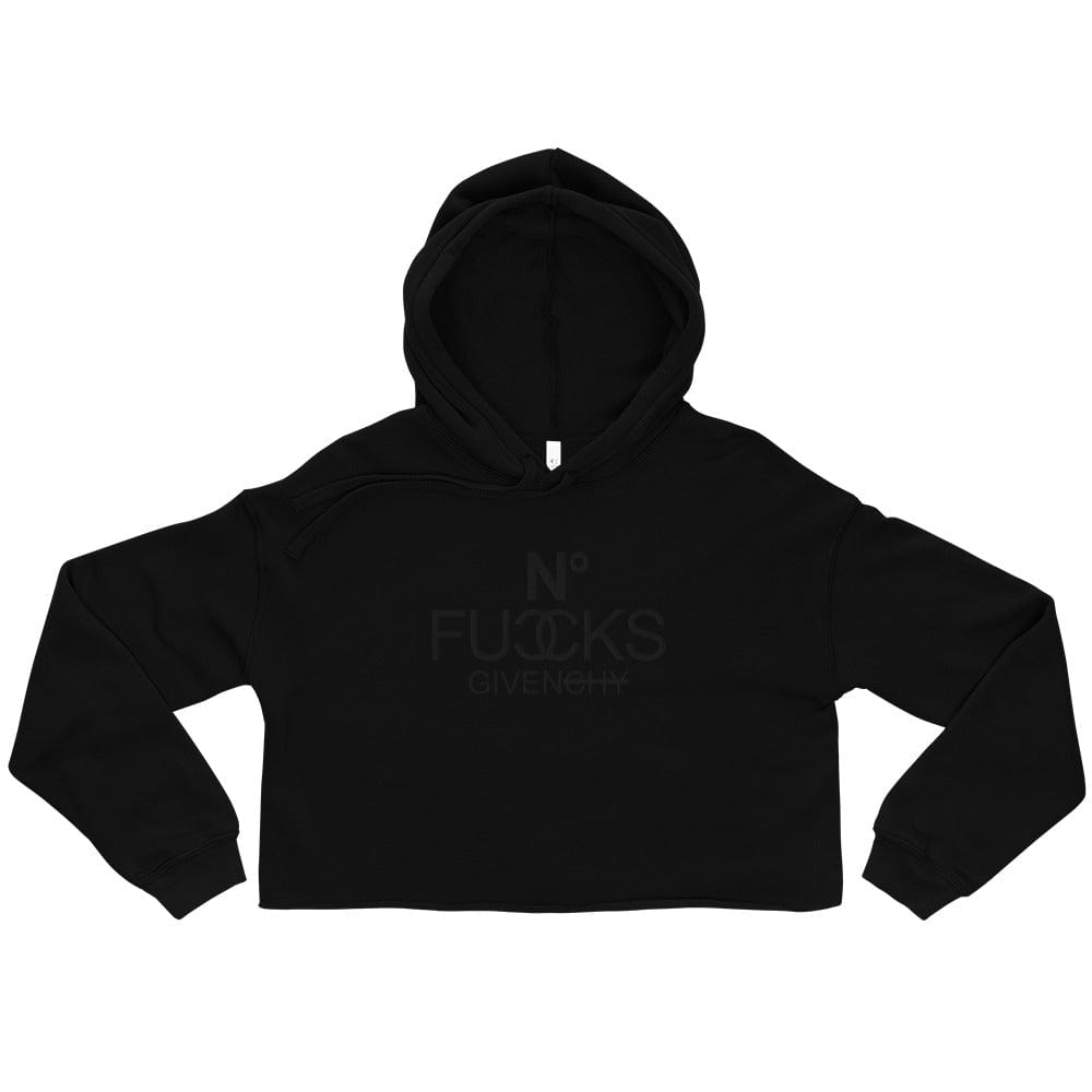 InsensitiviTees™️ No Fucks Given Crop Hoodie
