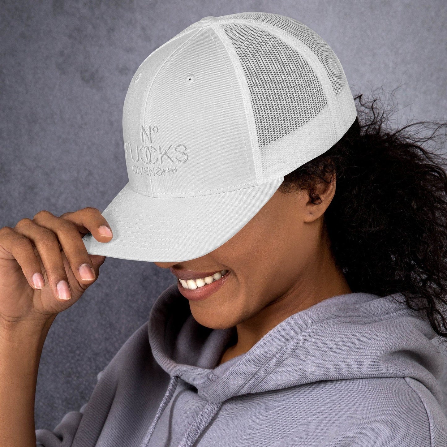 InsensitiviTees™️ No Fucks Given Embroidered Snapback Trucker Hat