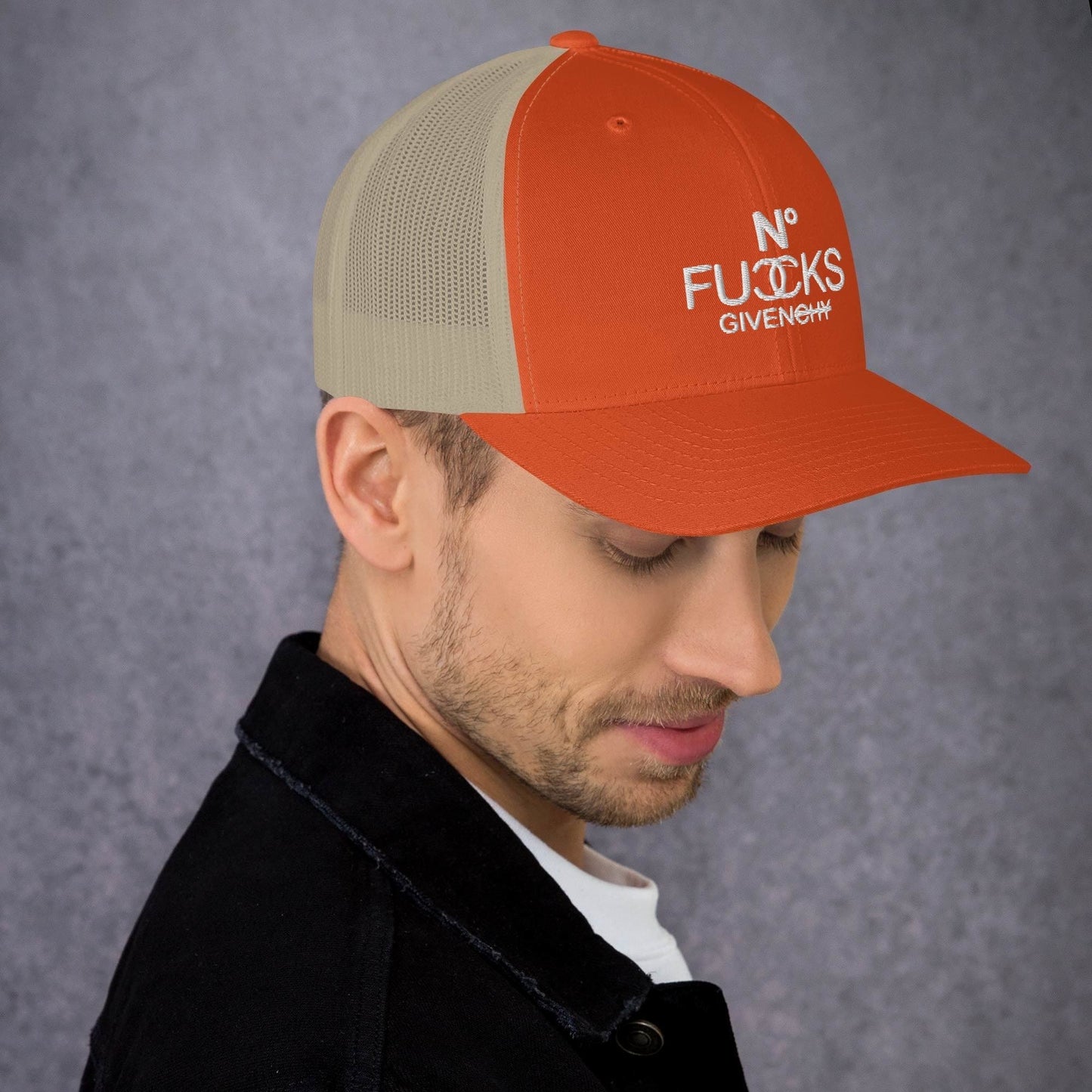 InsensitiviTees™️ No Fucks Given Embroidered Snapback Trucker Hat
