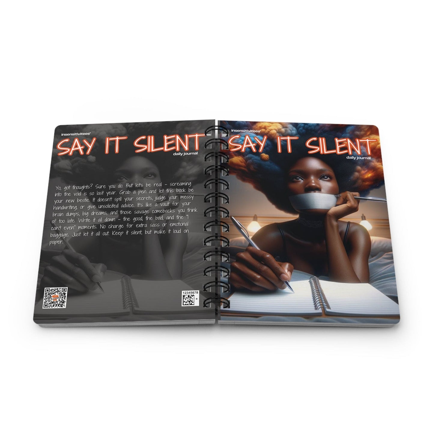InsensitiviTees™️ Paperback Say It Silent Journal