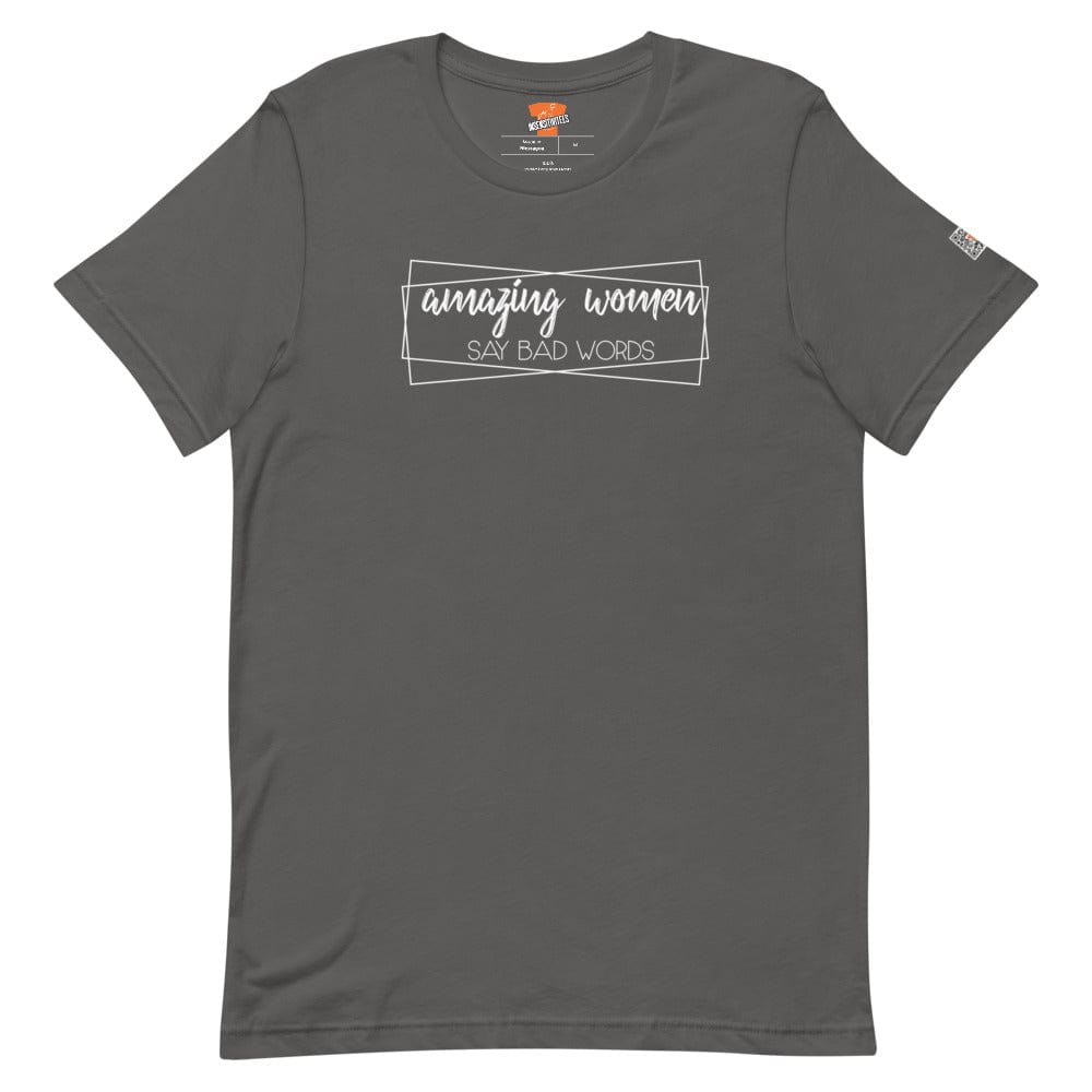 InsensitiviTees™️ Shirts Asphalt / S Amazing Women Say Bad Words Short-Sleeve Unisex T-Shirt