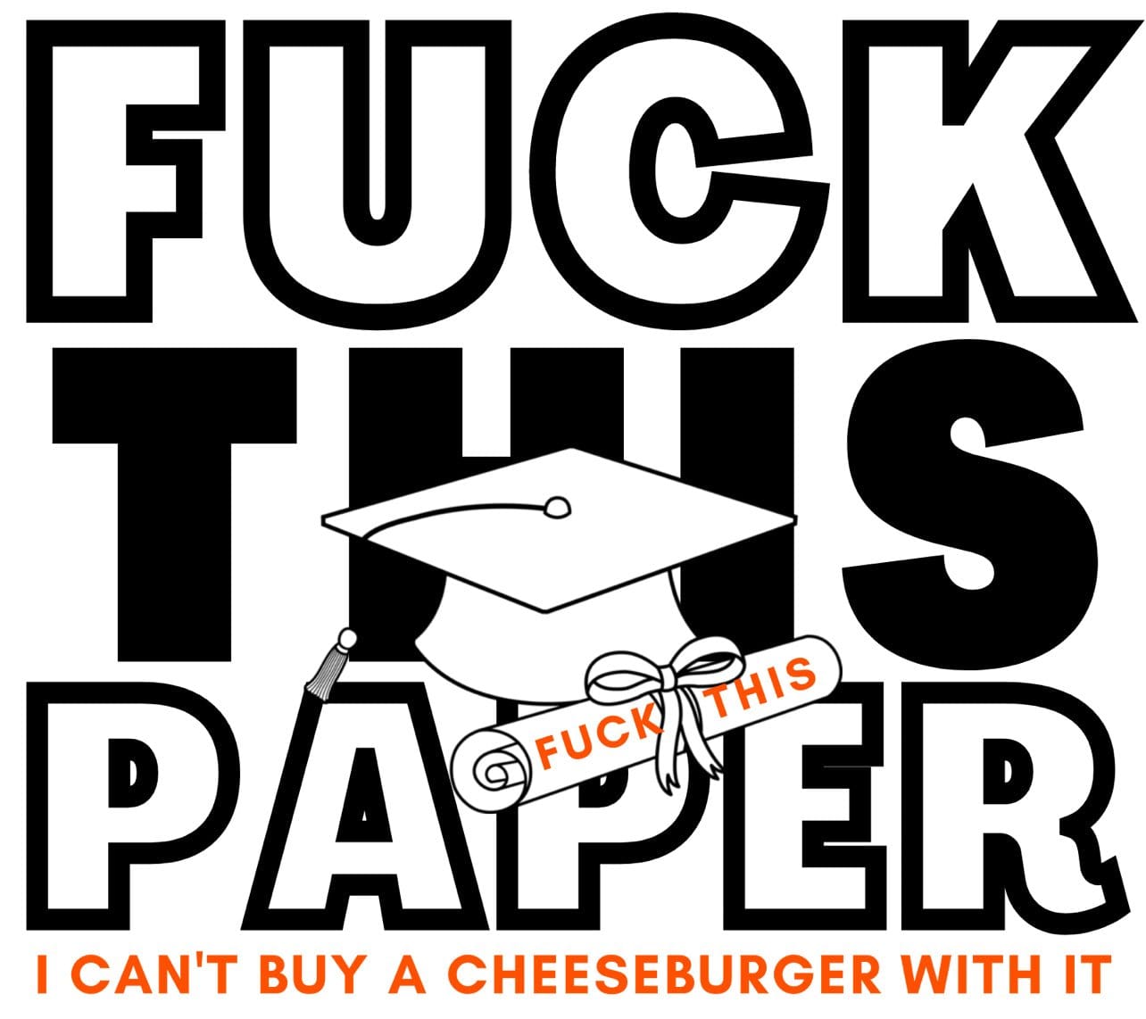 InsensitiviTees™️ Stickers Fuck This Paper Sticker