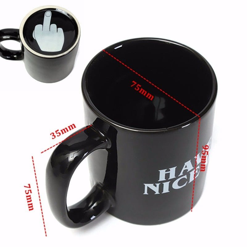 InsensitiviTees™️ Accessories default Have a Nice Day Middle Finger Ceramic Mug