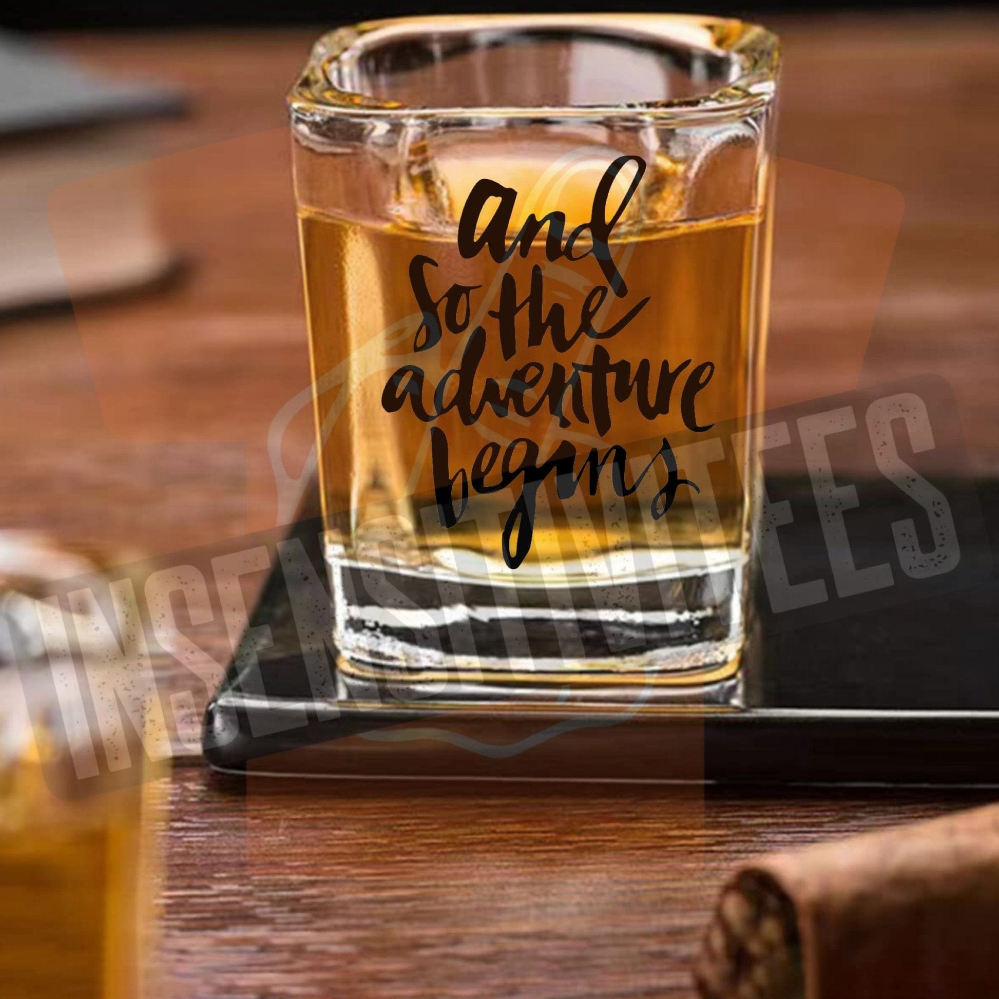 InsensitiviTees™️ And So The Adventure Begins Shot Glass