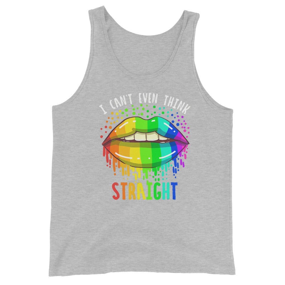 InsensitiviTees™️ Athletic Heather / S Can't Think Straight Unisex Tank Top