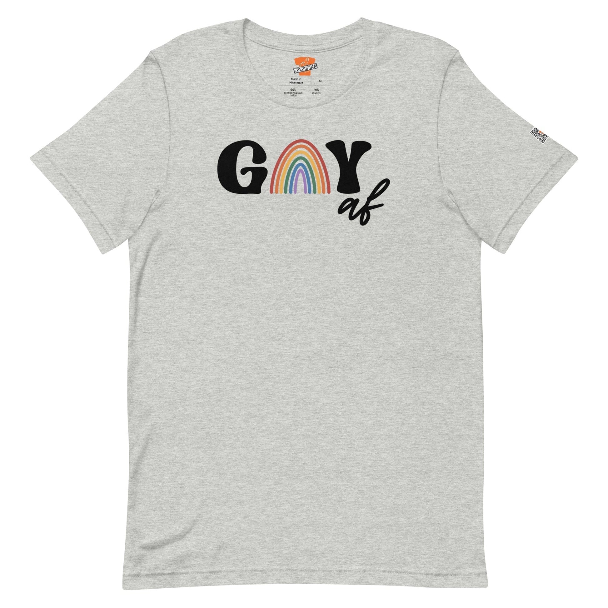 InsensitiviTees™️ Athletic Heather / S Gay AF Unisex T-shirt