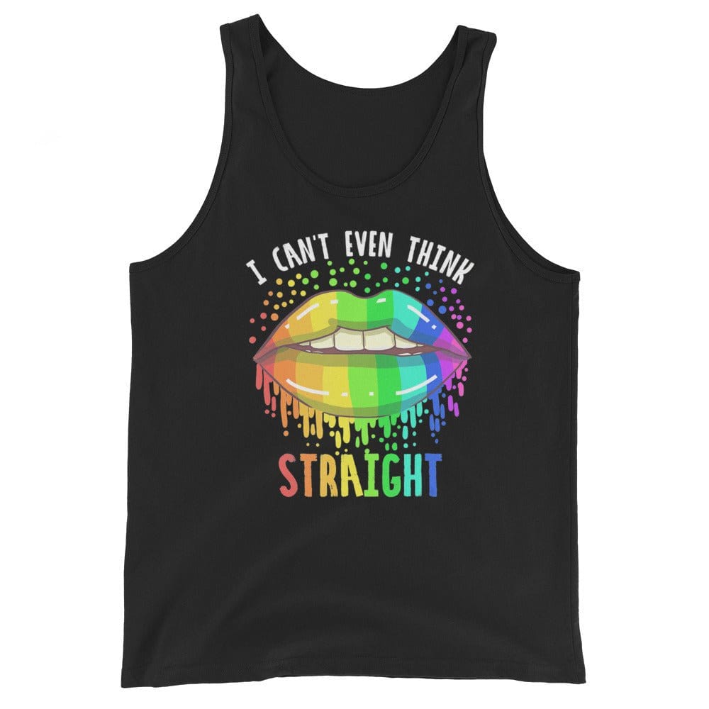 InsensitiviTees™️ Black / S Can't Think Straight Unisex Tank Top