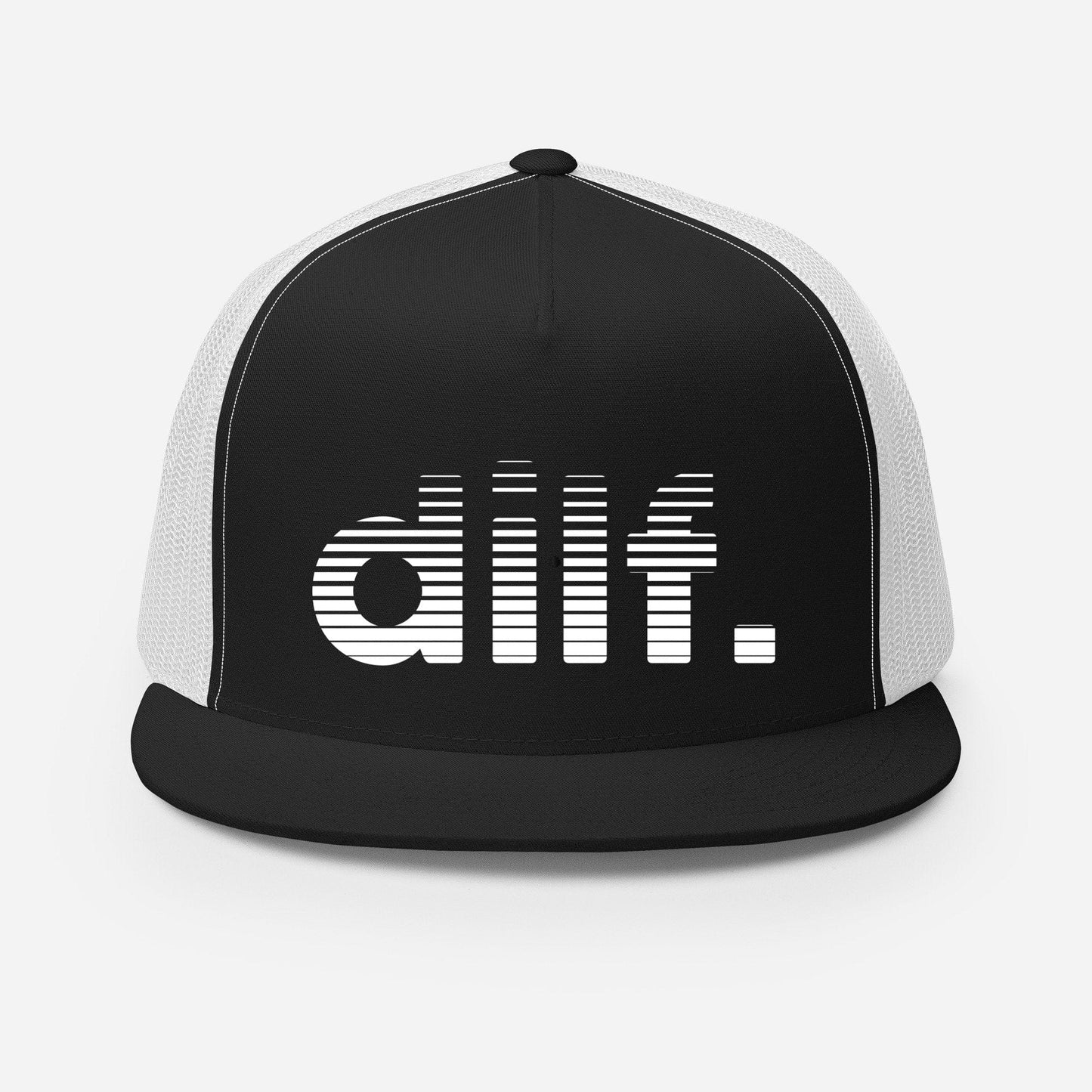 InsensitiviTees™️ Black/White dilf. SnapBack Trucker Hat