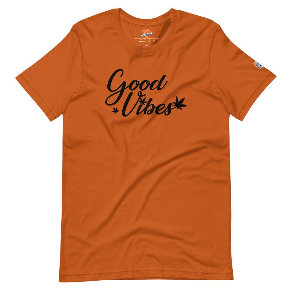 InsensitiviTees™️ Burnt Orange / S Good Vibes Short-sleeve unisex t-shirt