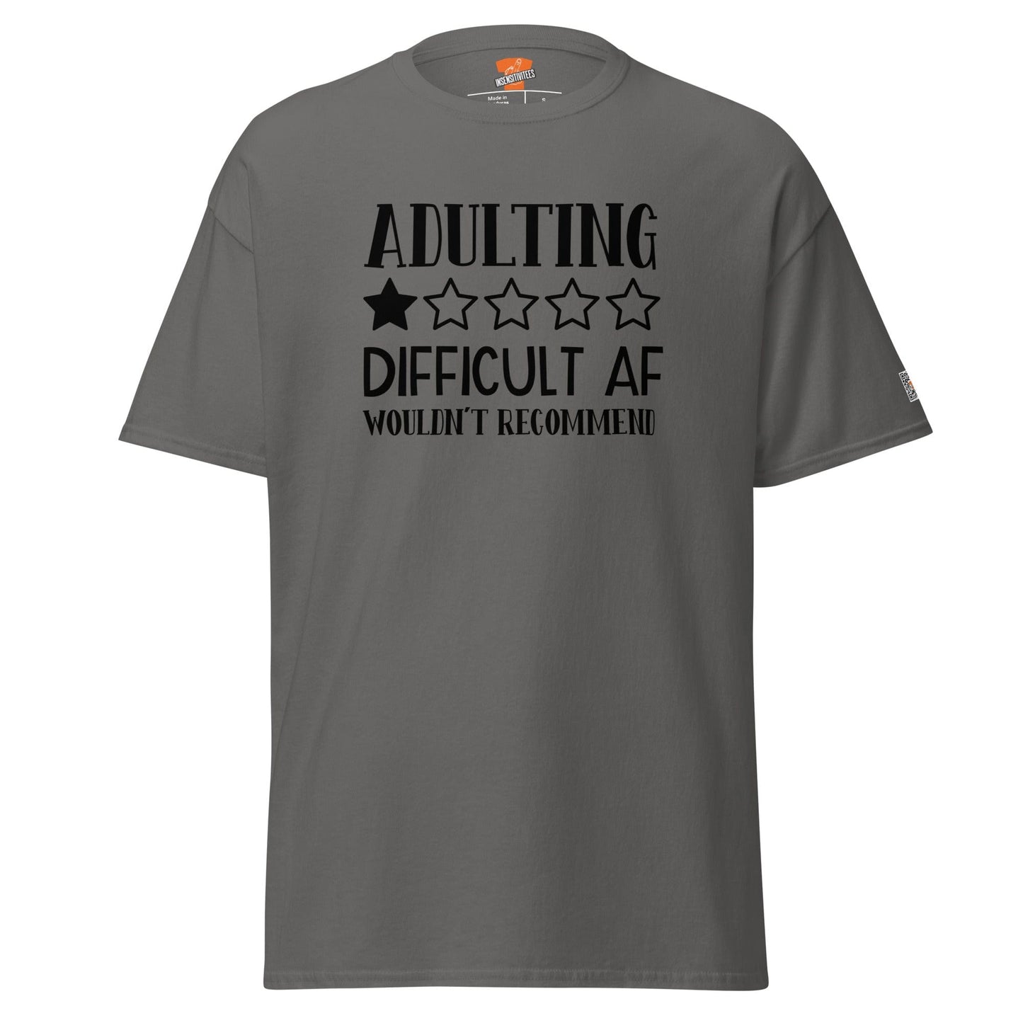 InsensitiviTees™️ Charcoal / S Adulting Difficult AF Unisex Tee