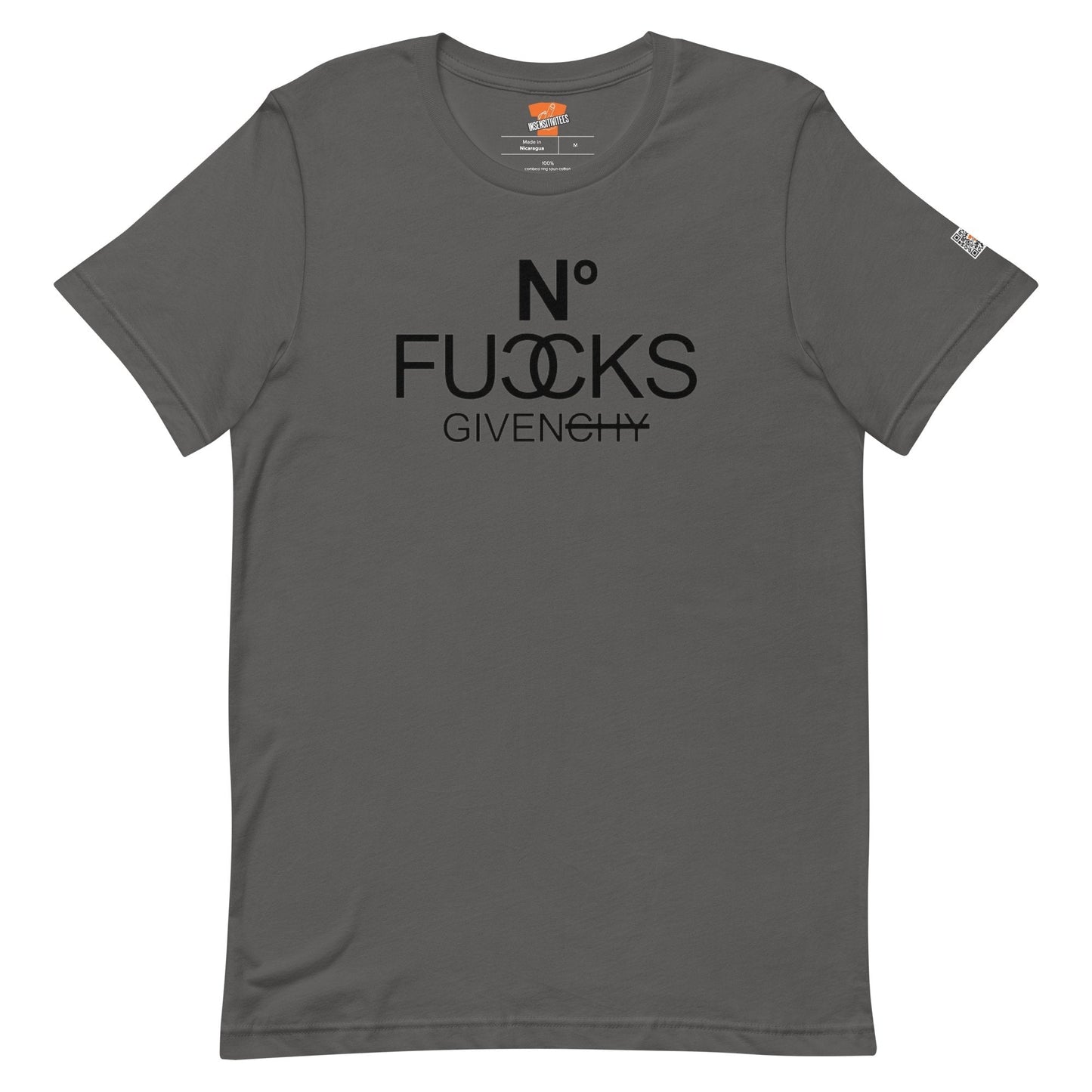 InsensitiviTees™️ Charcoal / S No Fucks Given Unisex t-shirt