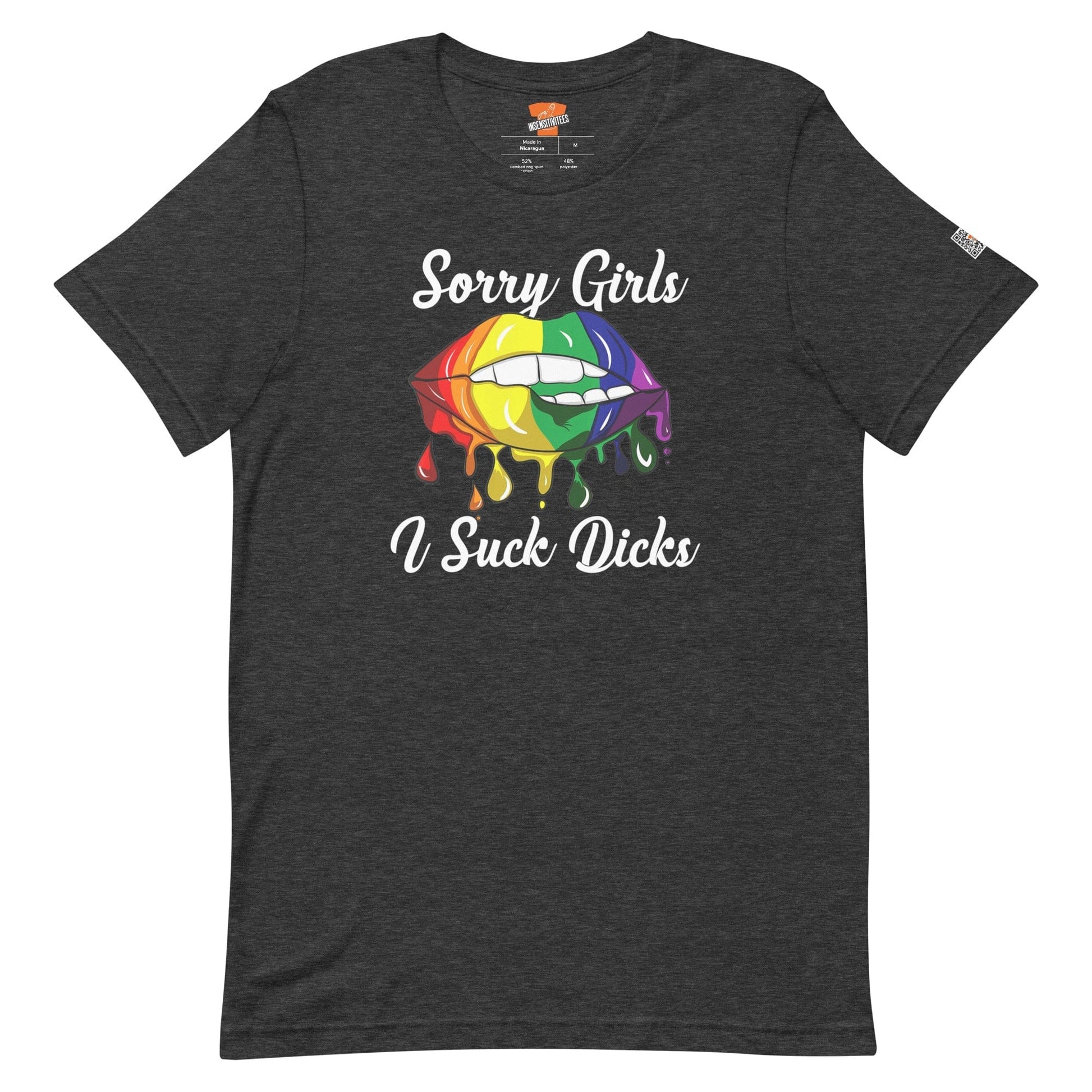 InsensitiviTees™️ Dark Grey Heather / S Sorry Girls I Suck...Unisex T-shirt