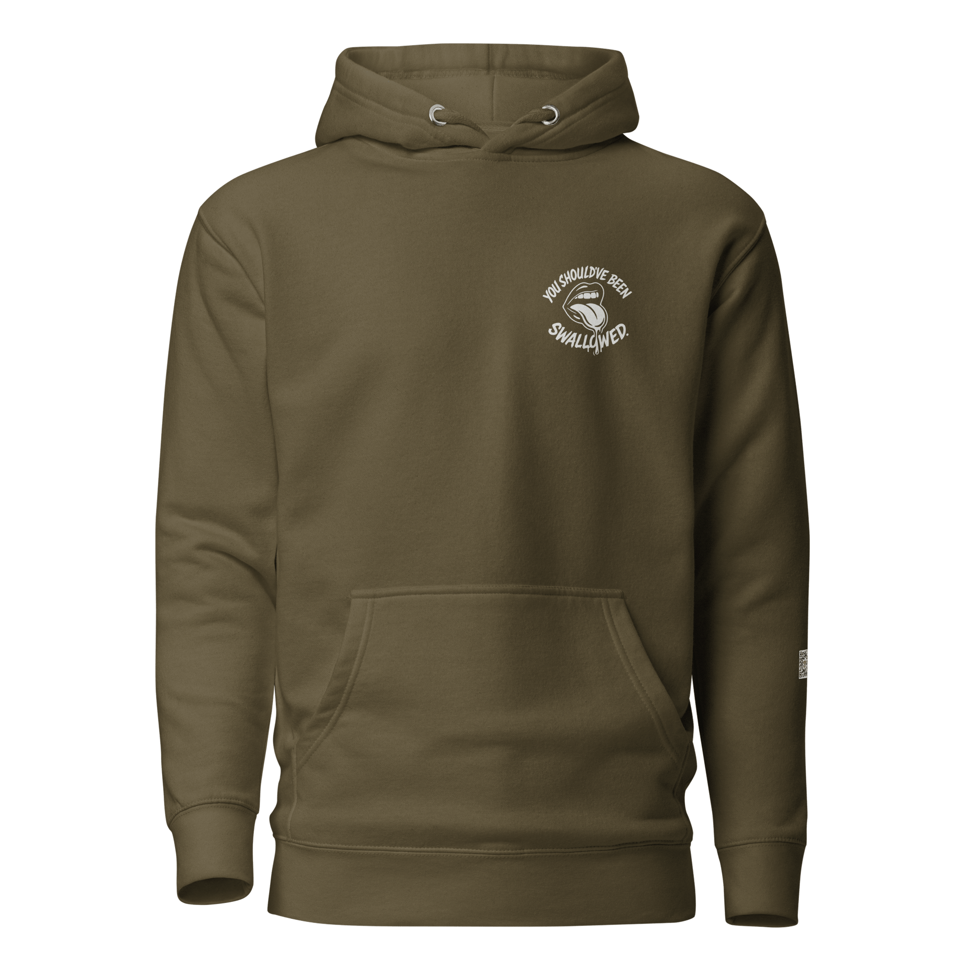InsensitiviTees™️ Military Green / S You Should’ve Been Swallowed (Dark Hoodie Edition)