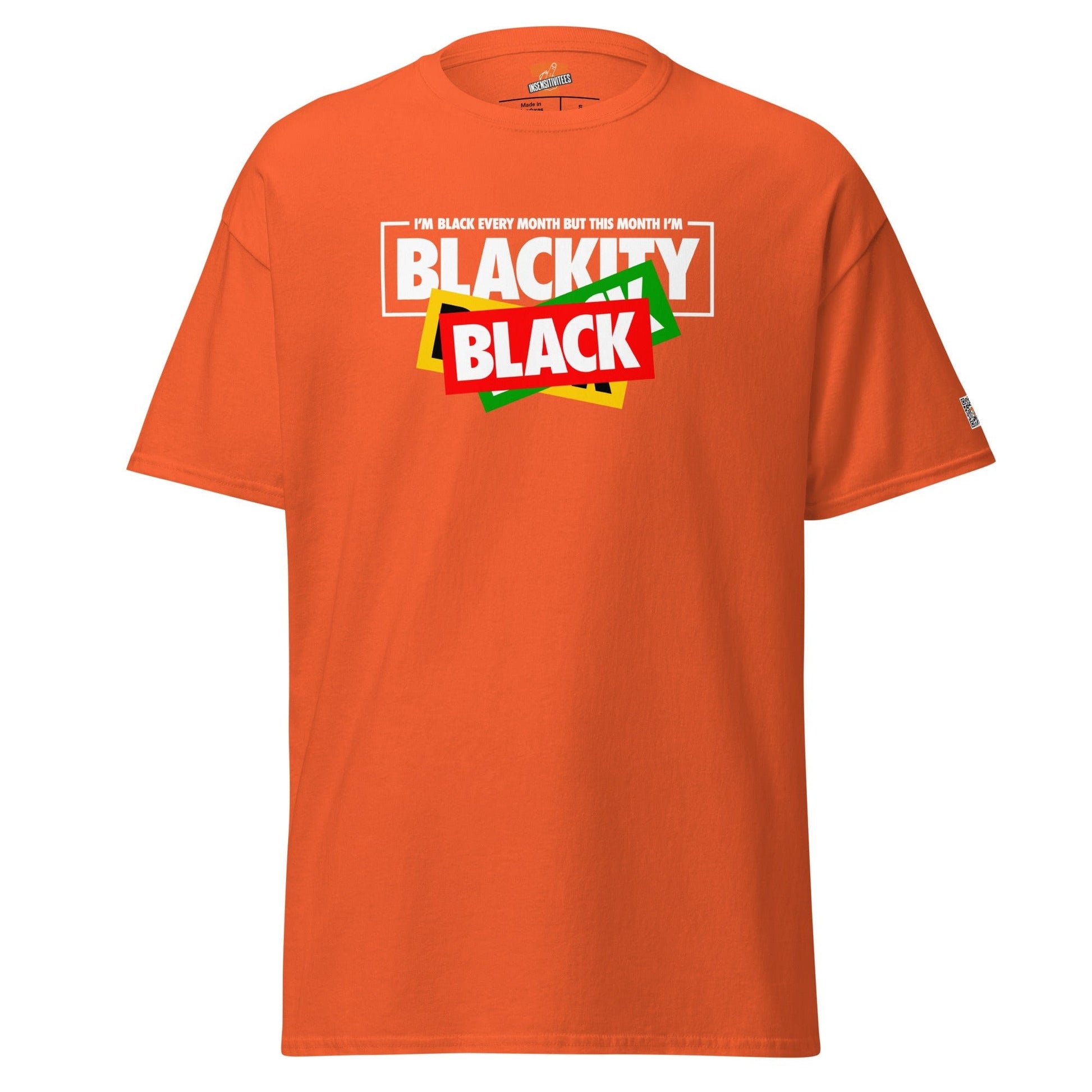 InsensitiviTees™️ Orange / S Blackity Black Unisex Tee 2