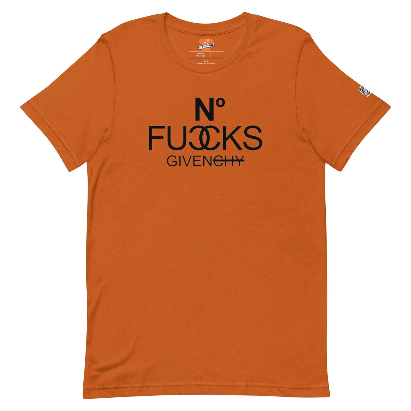 InsensitiviTees™️ Orange / S No Fucks Given Unisex t-shirt