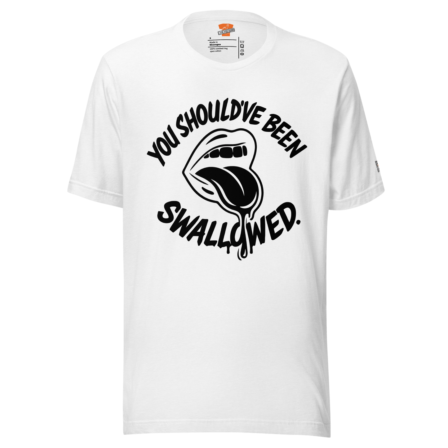 InsensitiviTees™️ Solid White Blend / S You Should’ve Been Swallowed (Light Tee Edition)