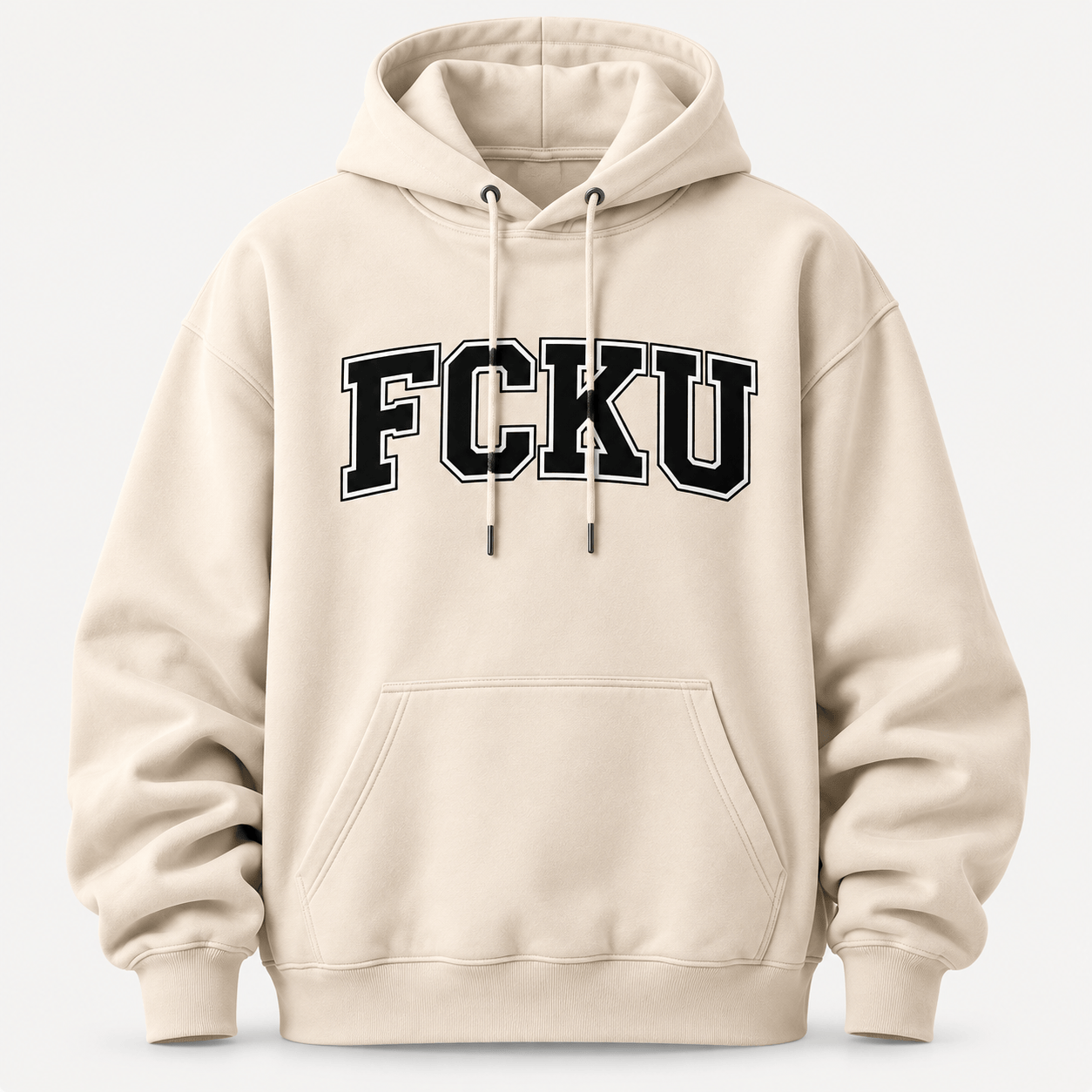 InsensitiviTees™️ T-SHIRT Bone / S FCKU Collegiate Hoodie | Premium Streetwear