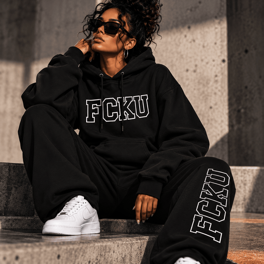 InsensitiviTees™️ T-SHIRT FCKU Collegiate Hoodie | Premium Streetwear