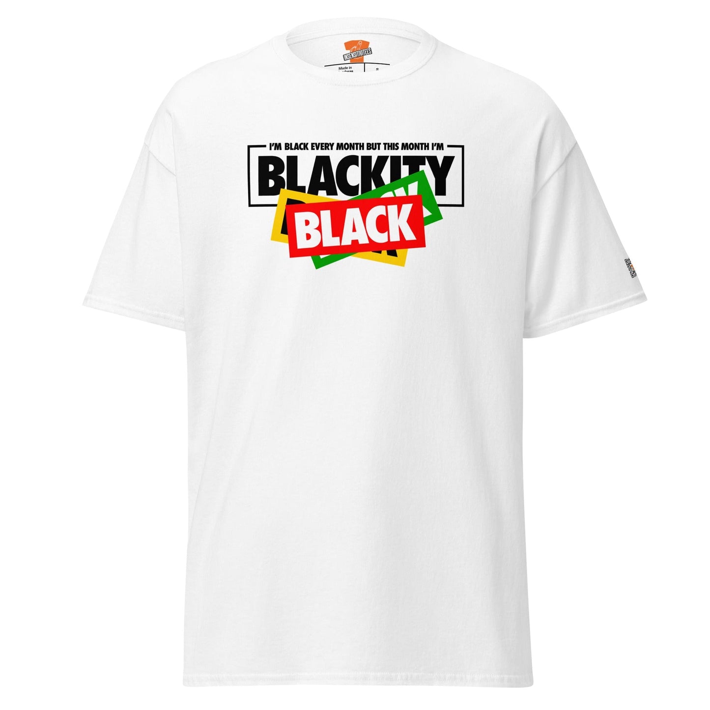 InsensitiviTees™️ White / S Blackity Black Unisex Tee