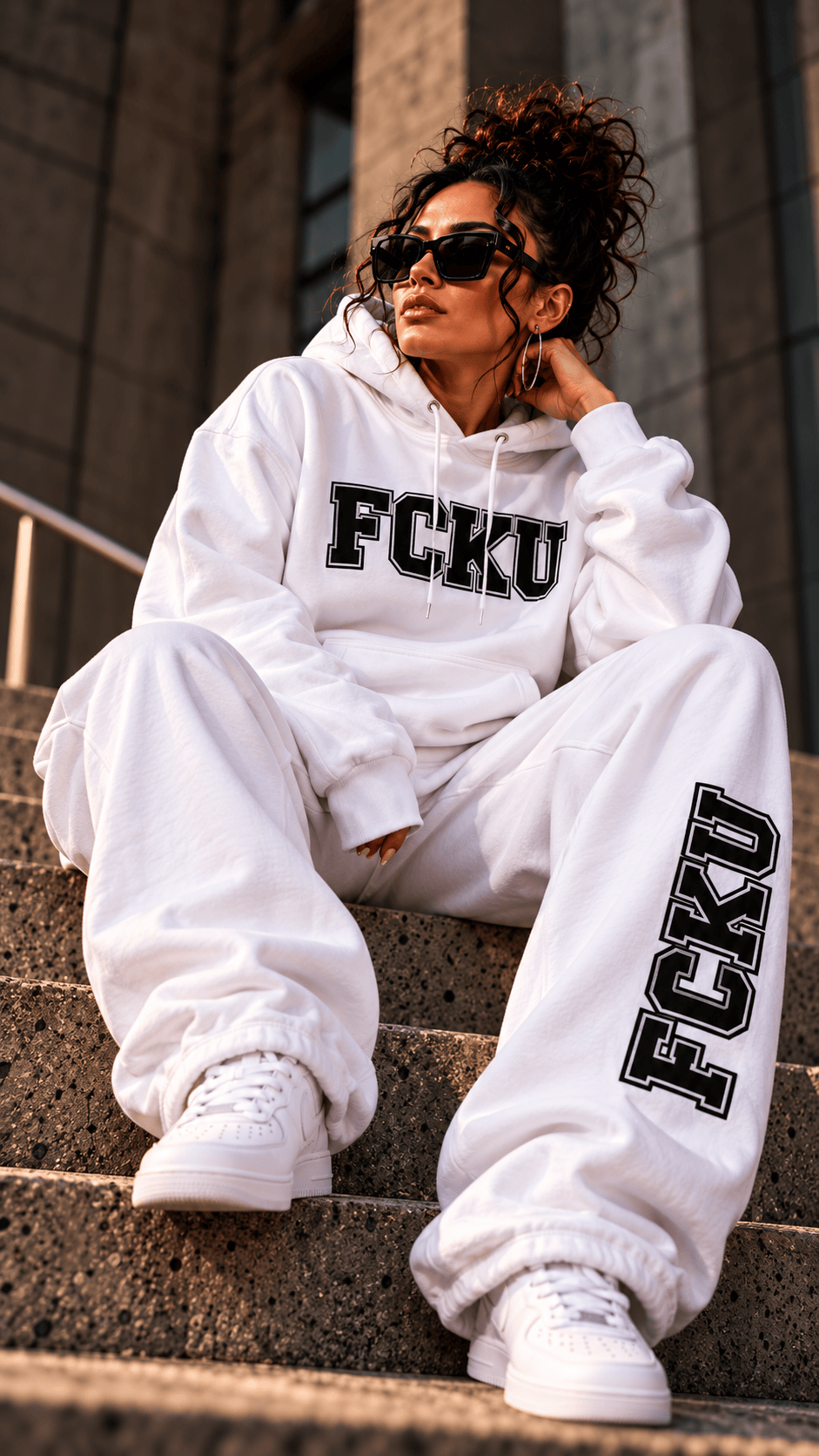 InsensitiviTees™️ White / S FCKU University | The Full Ride Set