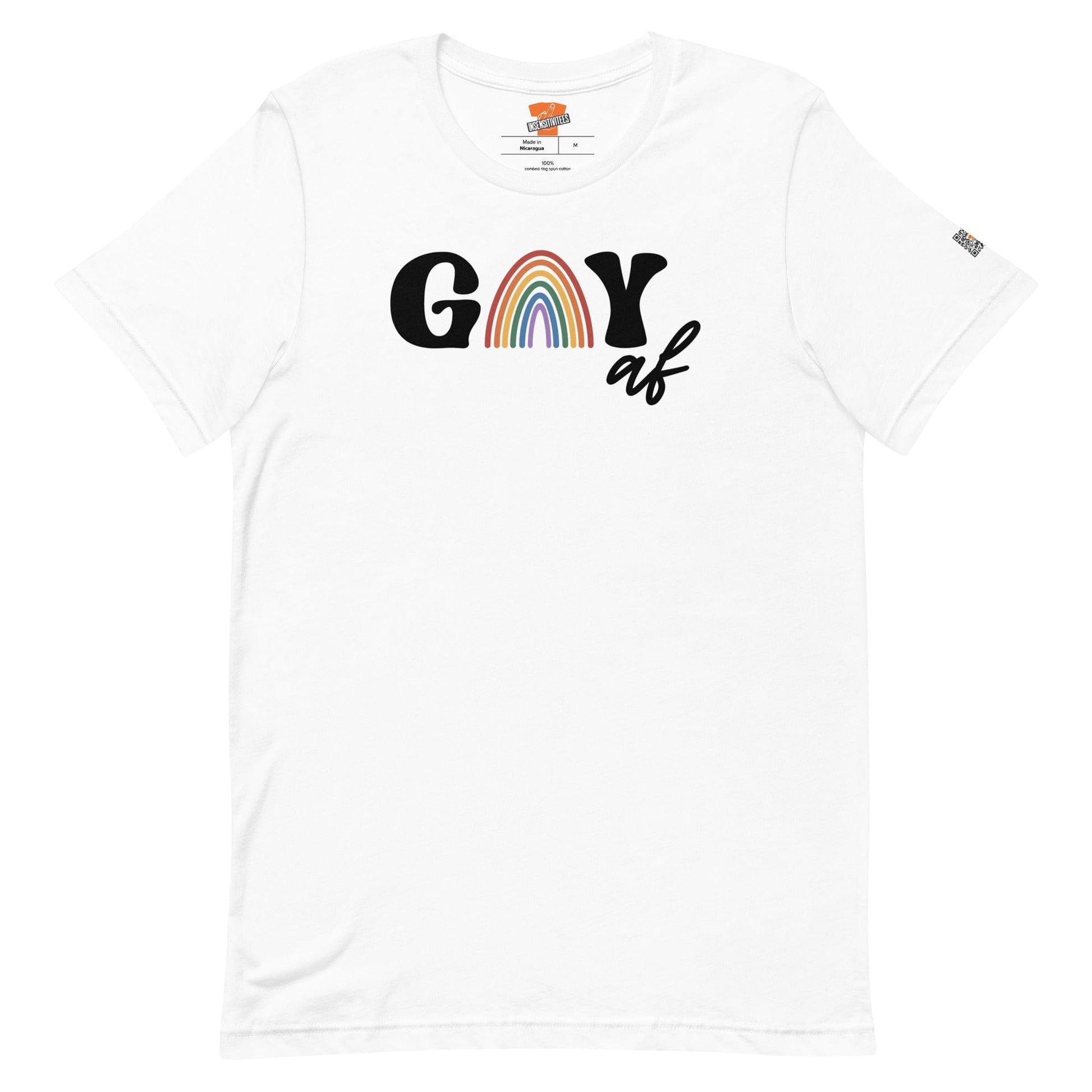 InsensitiviTees™️ White / S Gay AF Unisex T-shirt