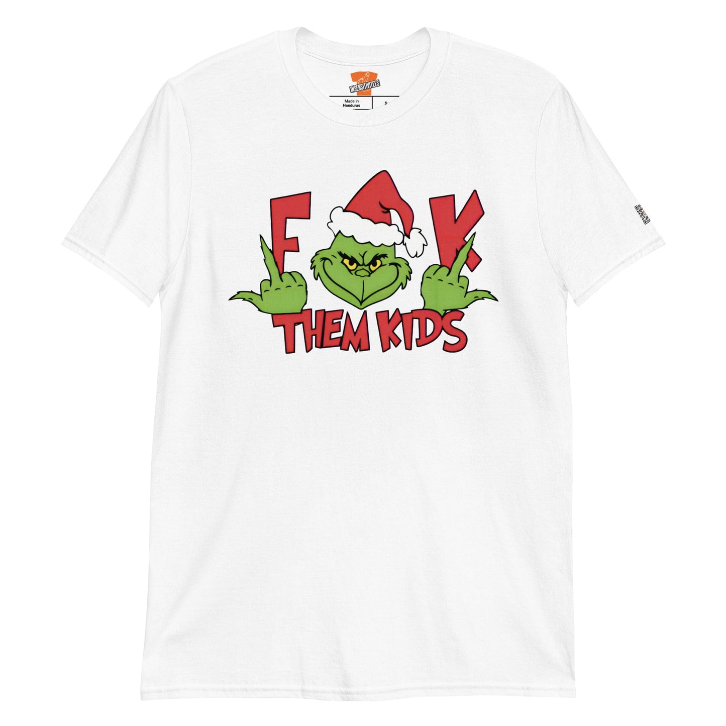 InsensitiviTees™️ White / S Gr!nchy Greetings Unisex Tee: 'F**k Them Kids' Edition