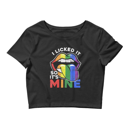 InsensitiviTees™️ XS/SM I Licked It Women’s Crop Tee