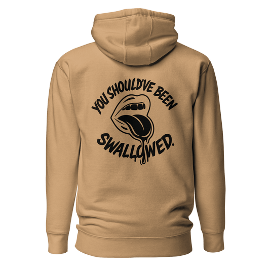 InsensitiviTees™️ You Should’ve Been Swallowed (Light Hoodie Edition)