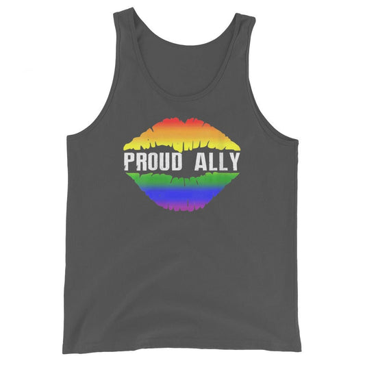 InsensitiviTees™️ Asphalt / S Proud Ally Unisex Tank Top