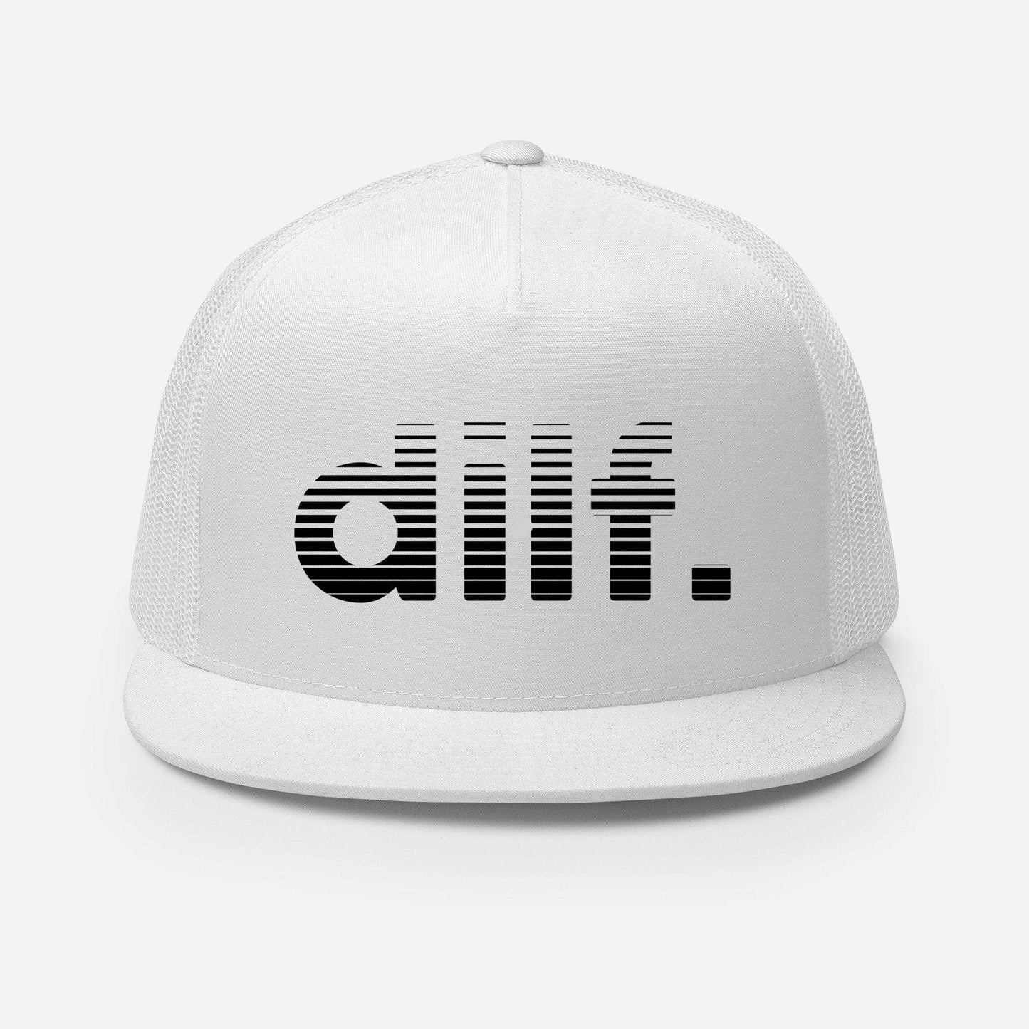 InsensitiviTees™️ White dilf. SnapBack Trucker Hat